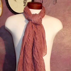 Dusty Mauve Neck Scarf Head Wrap Lightweight